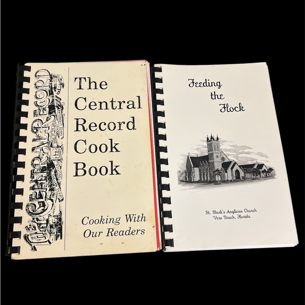 Vintage spiral bound Cookbooks